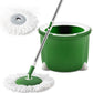 Eyliden Microfiber Spin Mop Bucket System with Total 2 Mop Pads Wringer Floor Cleaning 43"-53" Hardwood Ceramic Tile Laminate 180°Rotation Mop