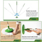 Eyliden Microfiber Spin Mop Bucket System with Total 2 Mop Pads Wringer Floor Cleaning 43"-53" Hardwood Ceramic Tile Laminate 180°Rotation Mop