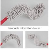 Bendable Duster for Cleaning Ceiling Fans Car Interior Furniture Feather Duster for Home Cobwebs with Extension Long Handle 69 inch Reusable Chenille Dusters