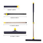 Eyliden Telescopic 54-Inch Squeegee & Scrubber for Household Floor Cleaning, Heavy Duty EVA Foam Blade, Black