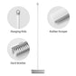 Brush Stiff Bristle Shower Scrubber for Cleaning Patio Bathroom Garage Kitchen Wall Deck Tub Tile