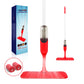 Eyliden Microfiber Spray Mop for Wood Floor Cleaning with 2 Washable Mop Pads 360 Degree, 400ML, Red