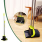 Eyliden Upgrade Broom and Dustpan Combo Set with Soft-touch Handlegrip, Extendable to 52",Green & Grey