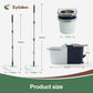 Eyliden Spin Mop and Bucket Set with Foot Pedal Wringer and 3 Pads for Hardwood & Tile Floors