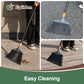 Eyliden Heavy Duty Outdoor Broom with Comfort Grip - 54.3" Sturdy Sweeper for Indoor/Outdoor Use