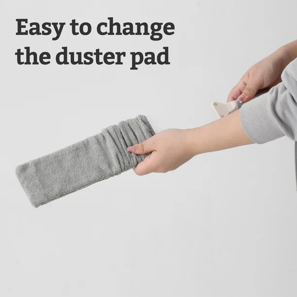 Long Bendable Duster with Reusable Refill for Home Cleaning