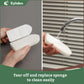 Eyliden Kitchen Scrub Sponge Brush with Handle, 5 Refills, Green Bathtub Scrubber