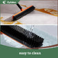 Eyliden Pet Hair Removal Rubber Broom with Squeegee, 54in Orange