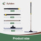 Eyliden Floor Squeegee Scrubber Broom,Telescopic Rod,55in