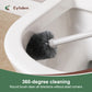 Eyliden Toilet Brush and Plunger Set for Toilet Cleaning, Grey