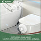 Eyliden 50in Bathtub Brush with 2 Heads, Soft Bristle Scrubber for Tubs & Sinks, White