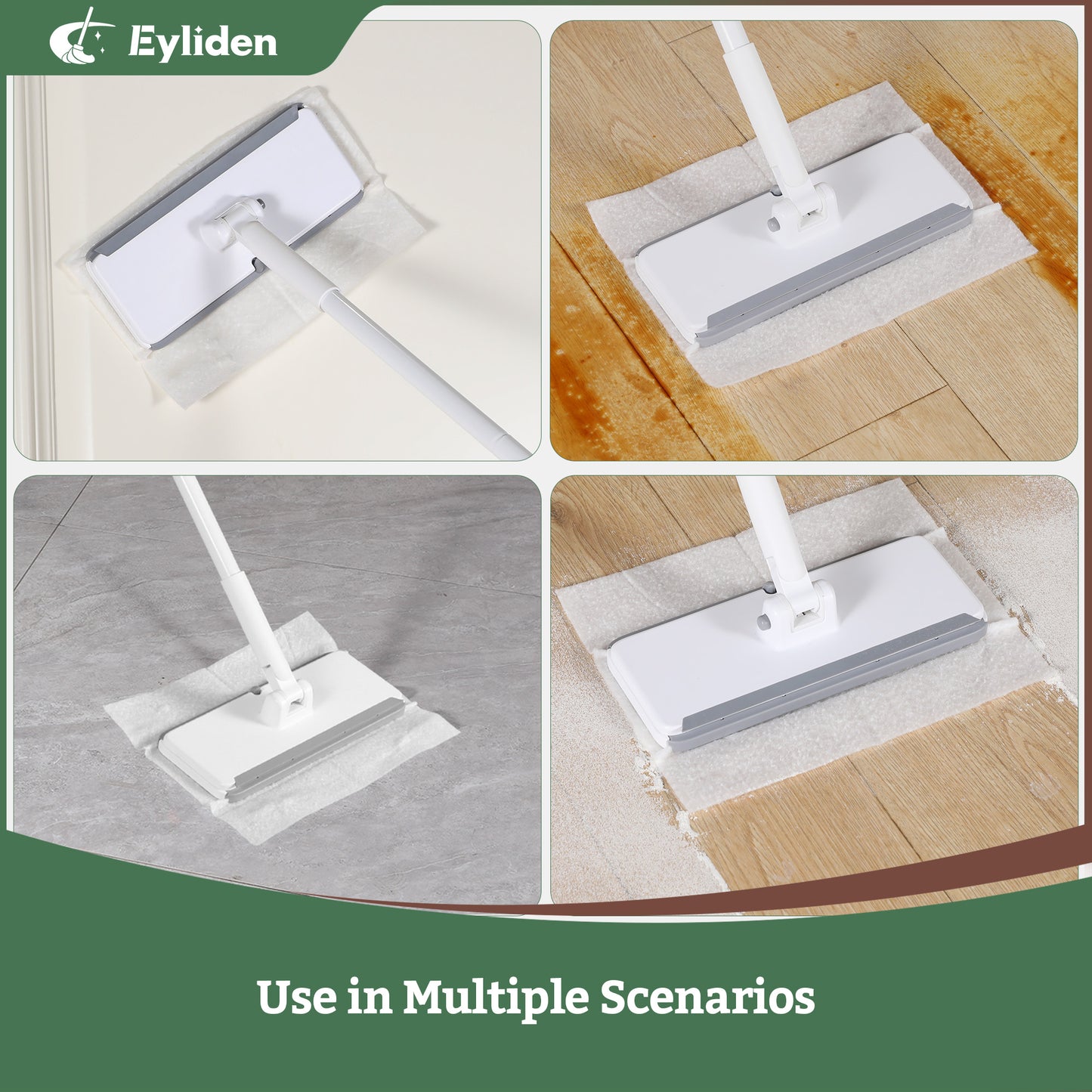 Eyliden Dust Mop with 10 Disposable Refills