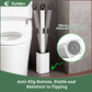 Eyliden Disposable Toilet Brush and Holder Set with 30PCS Dry Wipes, White