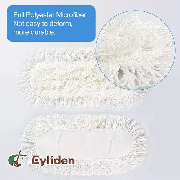 Microffiber Dust Mop Dry & Wet Flat Mop for Tile Floor Marble Cleaning