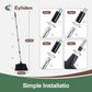 Eyliden Heavy-Duty Broom, Sweeping for Outdoor and Indoor, 58.7in, Black
