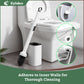 Eyliden Disposable Toilet Brush and Holder Set with 30PCS Dry Wipes, White
