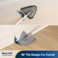 Eyliden Wall Cleaner Mop with Long Handle, Baseboard Cleaner with Squeegee, Total 6 Pads