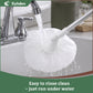 Eyliden 50in Bathtub Brush with 2 Heads, Soft Bristle Scrubber for Tubs & Sinks, White