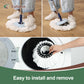Eyliden Spin Mop and Bucket Set with Foot Pedal Wringer and 3 Pads for Hardwood & Tile Floors