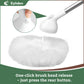 Eyliden 50in Bathtub Brush with 2 Heads, Soft Bristle Scrubber for Tubs & Sinks, White