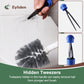 Eyliden Toilet Brush and Plunger Set for Toilet Cleaning, Brush with Base, Blue, 2 Count