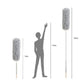 Eyliden Microfiber Duster with 1 Retractable Adjustable Rod to 100 in, 1 Washable, Bendable, Reusable Duster Head, 1 Count