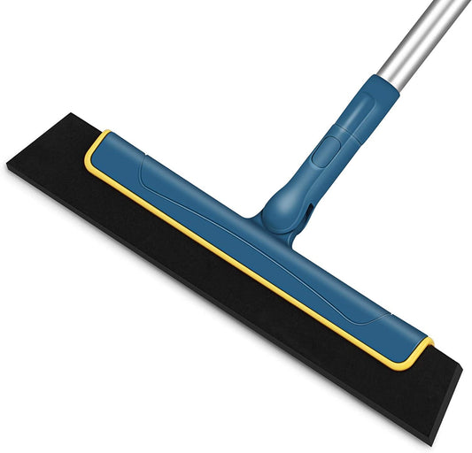 Eyliden Floor Squeegee with 51" Long Handle to Remove Water for Bathroom Navy