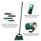 Eyliden Heavy Duty Broom, Commercial Angle Broom with Long Handle, Rough Surface Outdoor Broom for Garages Courtyard Sidewalks Decks, Perfect for Indoor Kitchen Office Lobby Sweeping