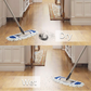 Eyliden 2 Pack Mop Pads (Fit Eyliden Mop: PB-06-02/PB-06-01) Wet Dry Dust Mop Pads Microfiber Hardwood Floor Mop Pads Replacement Refills for Wet or Dry Floor Cleaning (Blue)